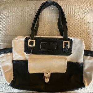 Kate Spade  Black and Cream Women's tote/travel  Bag